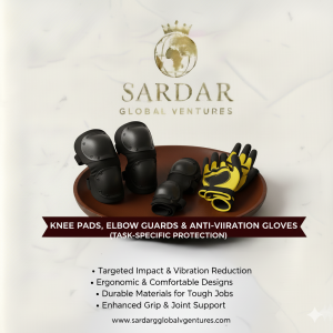 KNEE, ELBOW GUARDS & ANTI-VIIRATION GLOVES